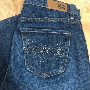 X2 blue jeans with sparkle Sz 30 x 31
